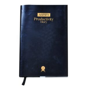 Aspify Productivity Diary Black - Single Pack