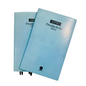 Aspify Productivity Diary - Blue - 6 Months Pack