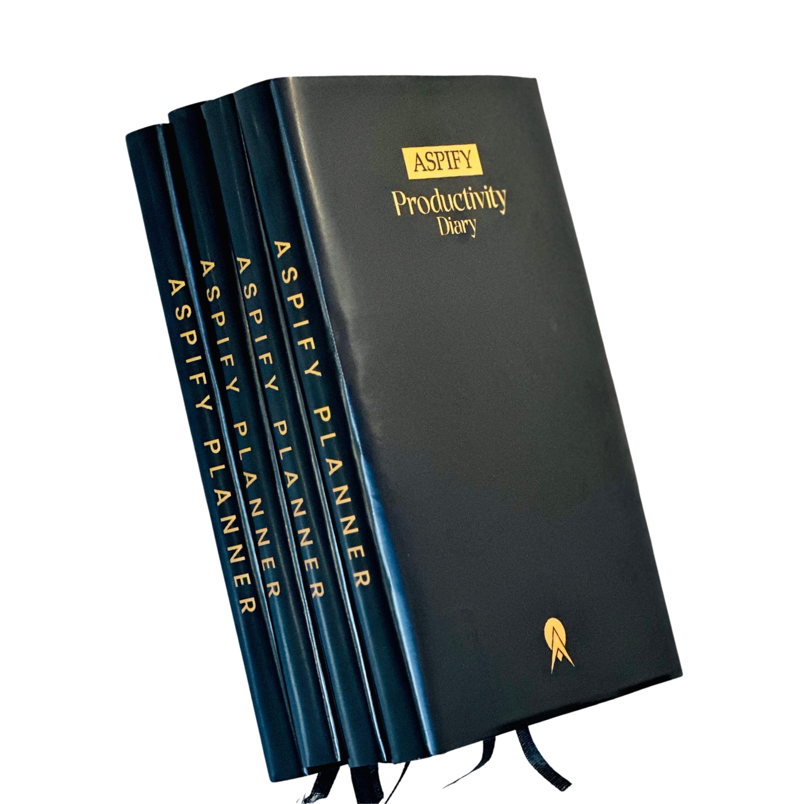 Aspify Productivity Diary Black - 1 year Pack