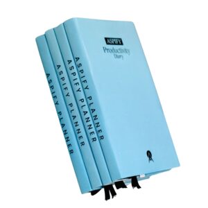 Aspify Productivity Diary - Blue - 1 Year Pack